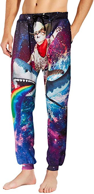 Pantalones deportivos impresión digital 3D de gato